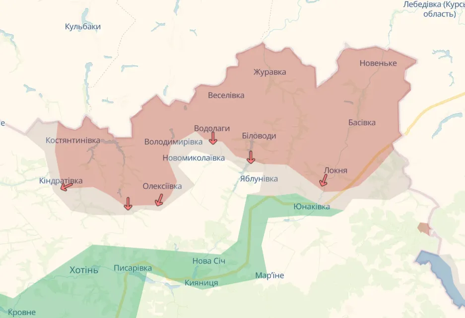 Загроза з півночі: ситуація у Сумській області загострюється на тлі нових бойових дій та спроб прориву